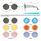 Peculiar Eyewear ELI Silver Round Metal Frame Sunglasses Shades For Men and Women