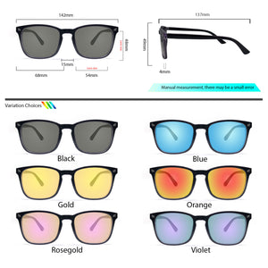 Peculiar Eyewear AOKI BlackBlue Acetate Frame Sunglasses Shades For Men and Women