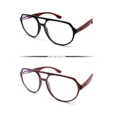 Peculiar CALEB Aviator Round Polycarbonate & Wood Frame Anti Radiation Glasses UV400 - peculiareyewear