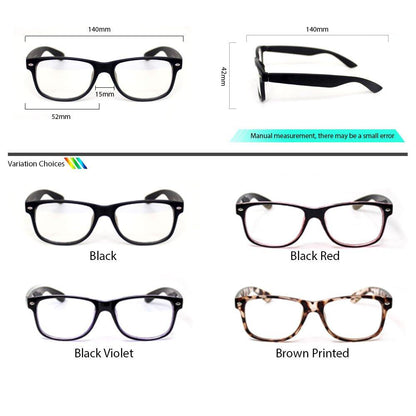 Peculiar BOSS Square Polycarbonate Frame Anti Radiation Glasses UV400 - peculiareyewear