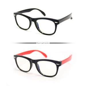 Peculiar PARKER Square KIDS FLEX TR90 Rubberized Frame Anti Radiation Glasses UV400 (1- 4 Years Old ) - peculiareyewear