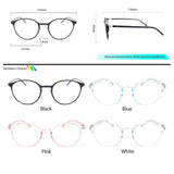 Peculiar NEON Round FLEX TR90 Frame Anti Radiation Glasses UV400 - peculiareyewear