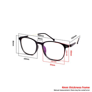 Peculiar SAINT CELEST Square FLEX TR90 Frame Anti Radiation Glasses UV400 - peculiareyewear