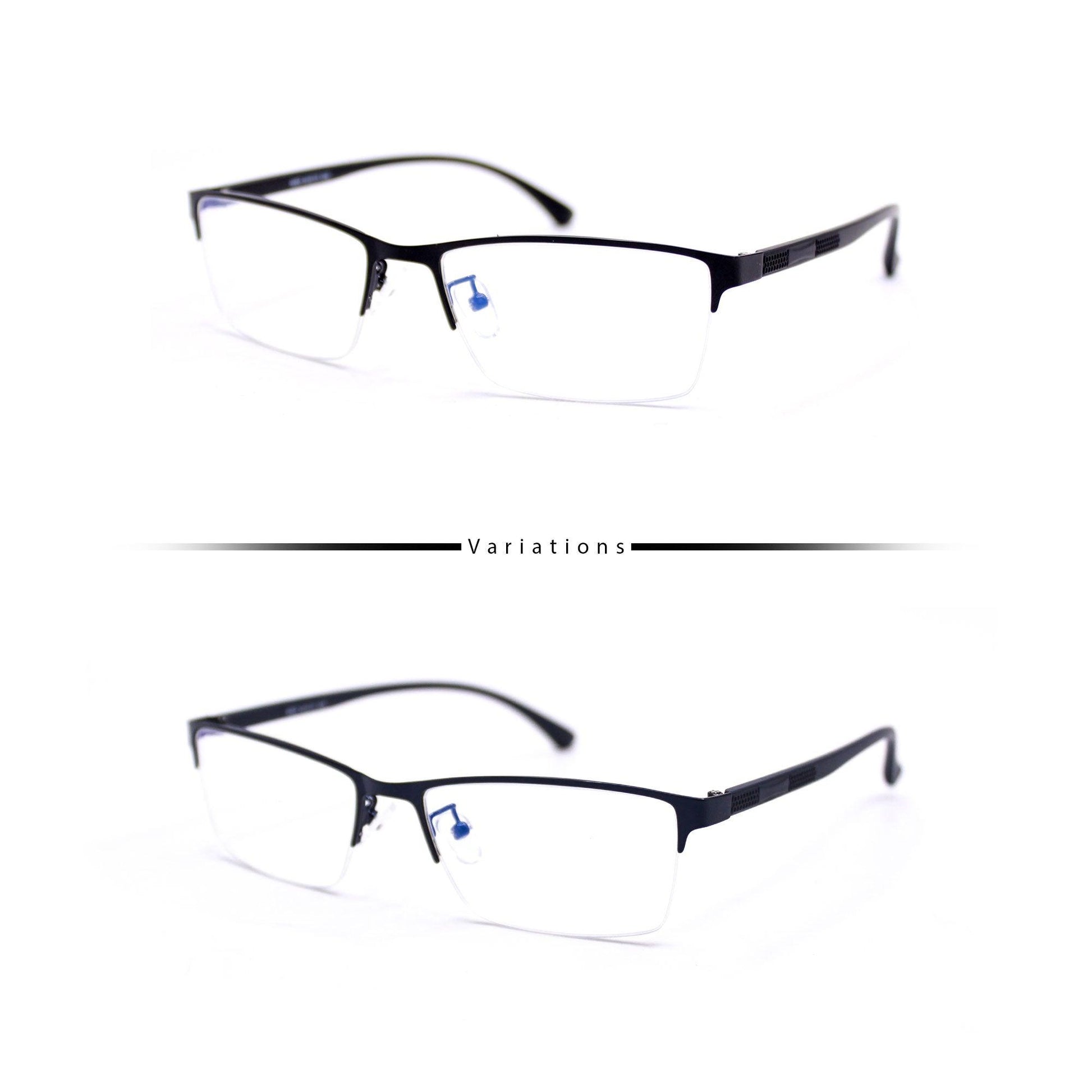Peculiar SAGE Square Stainless Steel Frame Anti Radiation Glasses UV400 - peculiareyewear