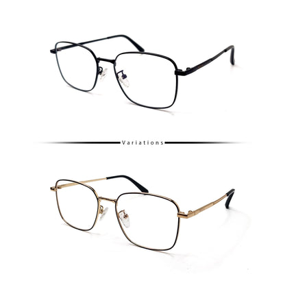 Peculiar ALI Square Stainless Steel Frame Anti Radiation Glasses UV400 - peculiareyewear