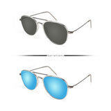 Peculiar Eyewear HERO White Round Acetate Frame Sunglasses Shades For Men and Women
