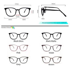 Peculiar RENN Square FLEX TR90 Frame Anti Radiation Glasses UV400 - peculiareyewear