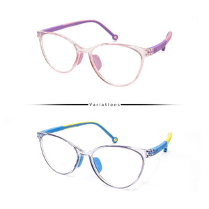 Peculiar AIDEN Cat Eye KIDS FLEX TR90 Rubberized Frame Anti Radiation Glasses UV400 - peculiareyewear