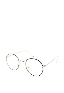 CES DRILON for Ces Style x Peculiar ICE BABY Round Alloy Frame Anti Radiation Glasses UV400 - peculiareyewear