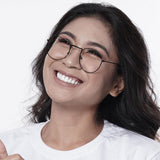 Peculiar LOUISE Round BLACK Stainless Steel Frame Peculiar Photochromic TransitionPRO Lens - peculiareyewear
