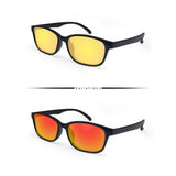 Peculiar Eyewear XANDER Black Rectangle Acetate Frame Sunglasses Shades For Men and Women