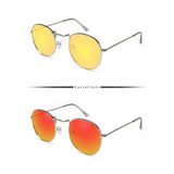 Peculiar Eyewear LOUISE Silver Round Metal Frame Sunglasses Shades For Men and Women