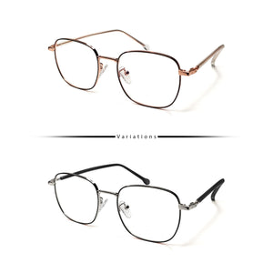 Peculiar NEIL Square Stainless Steel Frame Anti Radiation Glasses UV400 - peculiareyewear