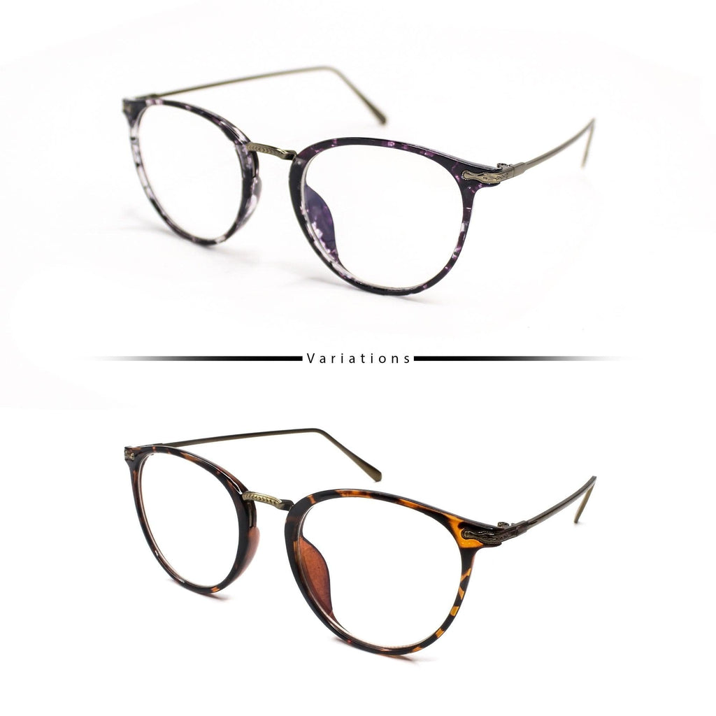 Peculiar JOANNE Round Polycarbonate Frame Anti Radiation Glasses UV400 - peculiareyewear