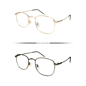 Peculiar LUE Square  in Metallic Frame Anti Radiation Glasses for Men and Women - peculiareyewear