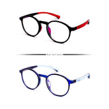 Peculiar BRAD Round KIDS FLEX TR90 Rubberized Frame Anti Radiation Glasses UV400 (4-8 Years Old) - peculiareyewear