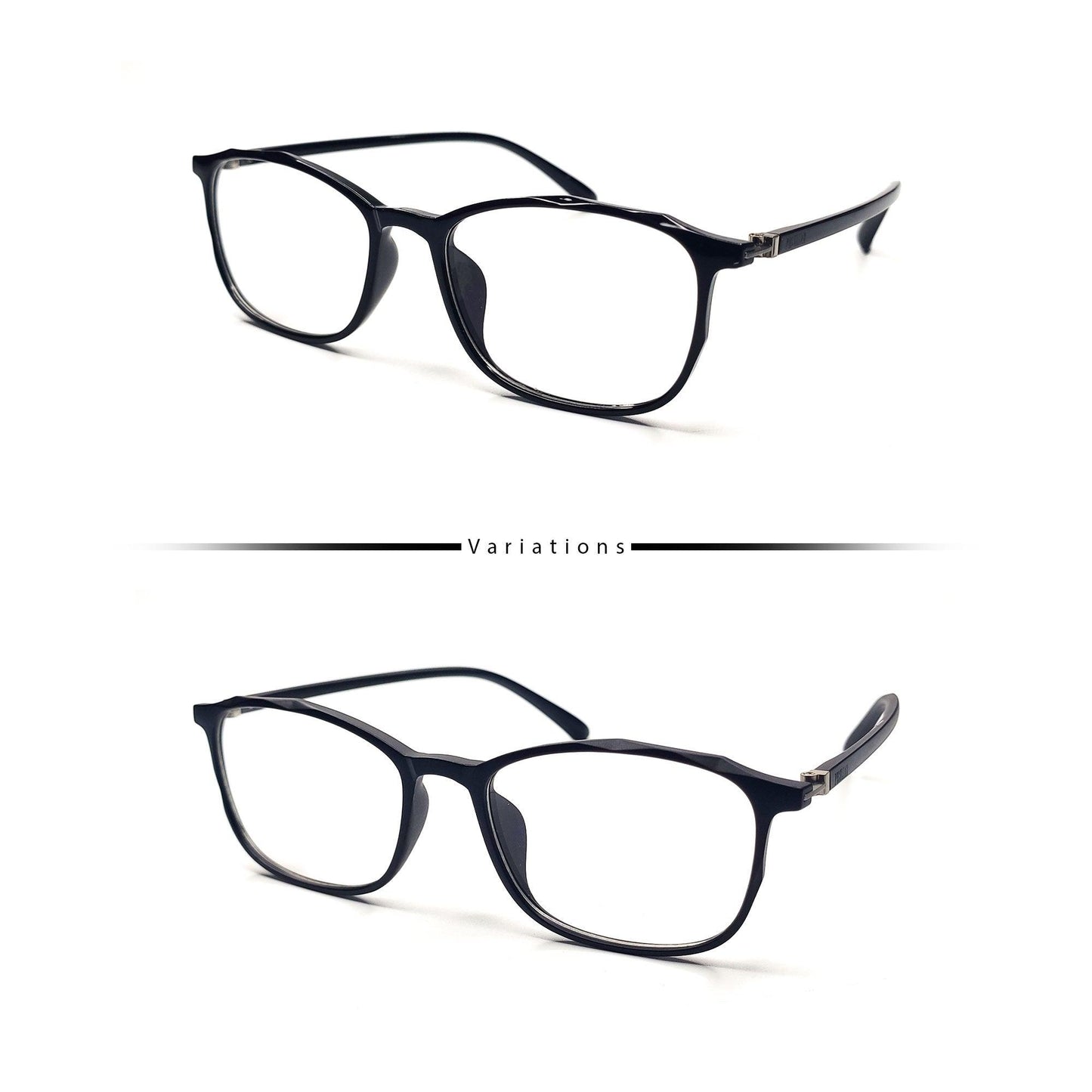 Peculiar DEL Rectangle FLEX TR90 Frame Anti Radiation Glasses UV400 - peculiareyewear