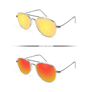 Peculiar Eyewear HERO White Round Acetate Frame Sunglasses Shades For Men and Women