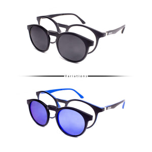 Peculiar ELLIOT Round Polycarbonate Frame CLIP LENS Anti Radiation Glasses UV400 - peculiareyewear