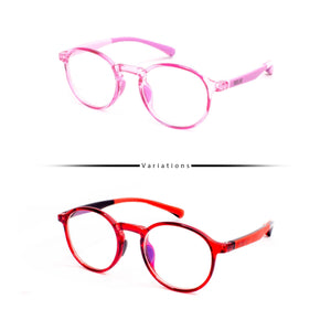 Peculiar BRAD Round KIDS FLEX TR90 Rubberized Frame Anti Radiation Glasses UV400 (4-8 Years Old) - peculiareyewear