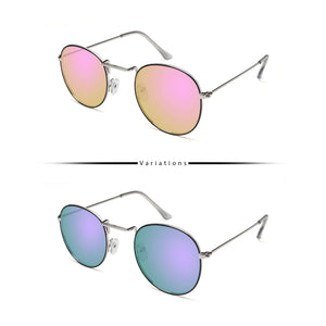 Peculiar Eyewear LOUISE BlackSilver Round Metal Frame Sunglasses Shades For Men and Women