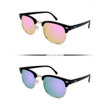 Peculiar Eyewear CLUBMASTER BlackGold Square Acetate Frame Sunglasses Shades For Men and Women