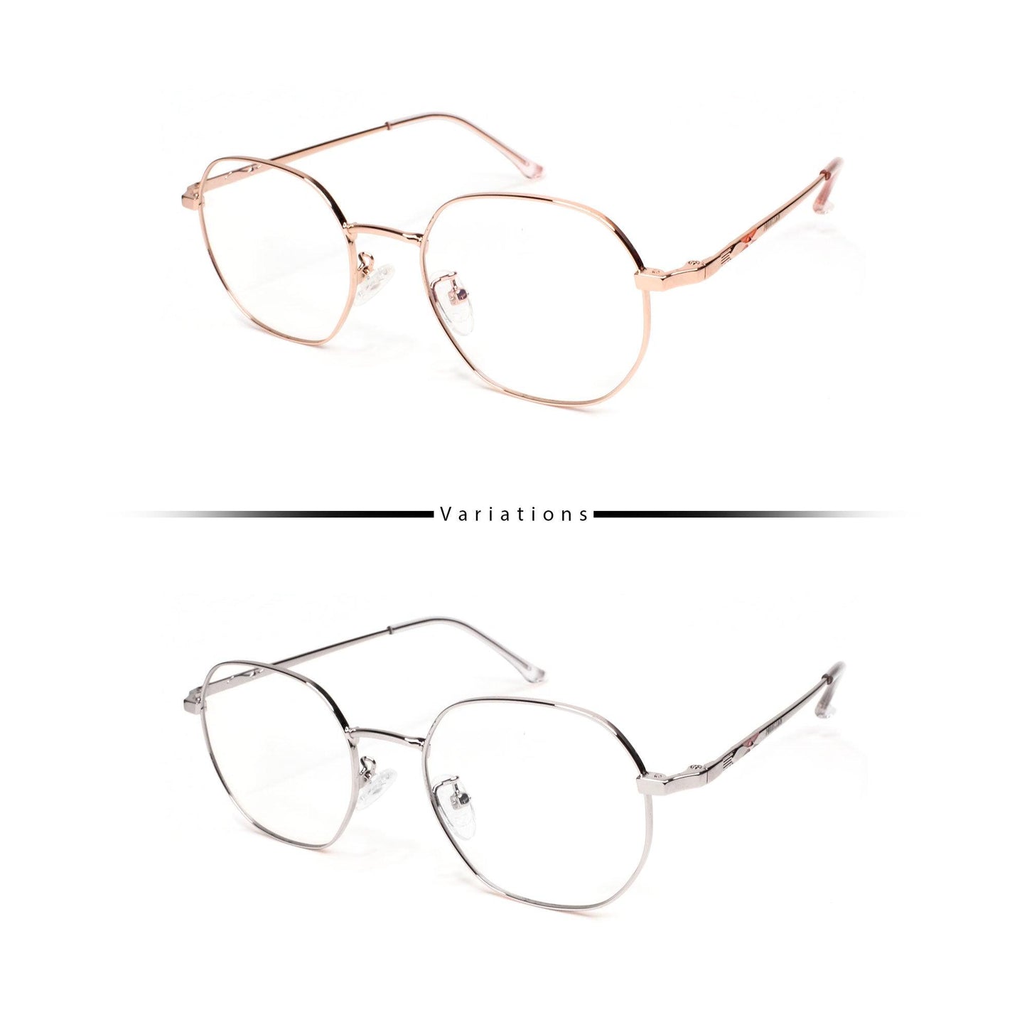 Peculiar REIN Square in Metallic Frame Anti Radiation Glasses for Men and Women - peculiareyewear