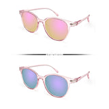Peculiar Eyewear ANDY Pink Round Acetate Frame Sunglasses Shades For Men and Women