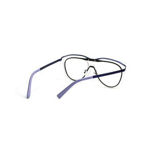 Peculiar KAYE Oversized Aviator Stainless Steel Frame Anti Radiation Glasses UV400 - peculiareyewear