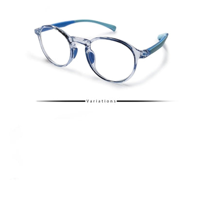 Peculiar BRAD Round KIDS FLEX TR90 Rubberized Frame Anti Radiation Glasses UV400 (4-8 Years Old) - peculiareyewear