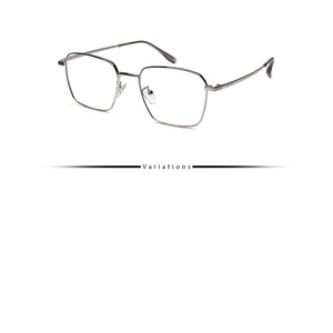 Peculiar NICK Square Stainless Steel Frame Anti Radiation Glasses UV400 - peculiareyewear