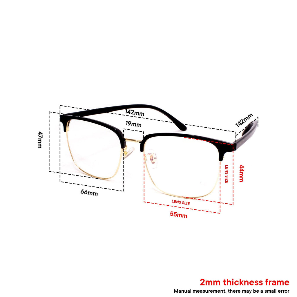 Peculiar KYLE Square FLEX TR90 Frame Anti Radiation Glasses UV400 - peculiareyewear