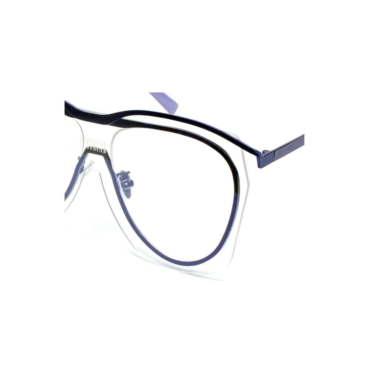 Peculiar KAYE Oversized Aviator Stainless Steel Frame Anti Radiation Glasses UV400 - peculiareyewear