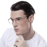 Peculiar HUGO Square SILVER Alloy (3x Metal Plating) Frame Peculiar Photochromic TransitionPRO Lens - peculiareyewear