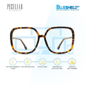 Peculiar ARCHIE Square Anti Radiation Glasses UV400 - peculiareyewear