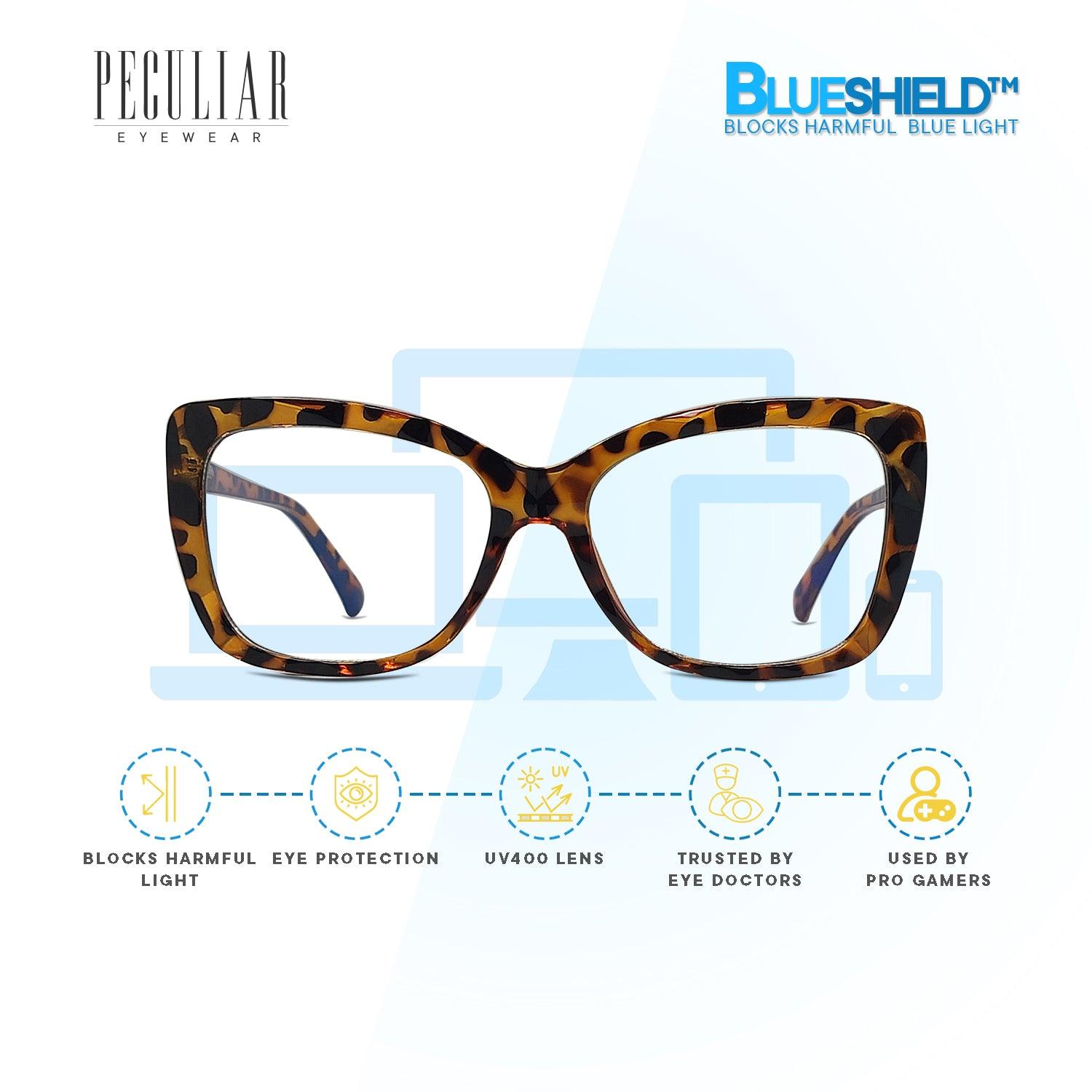 Peculiar STELLA Cat Eye Frame Anti Radiation Glasses UV400 - peculiareyewear