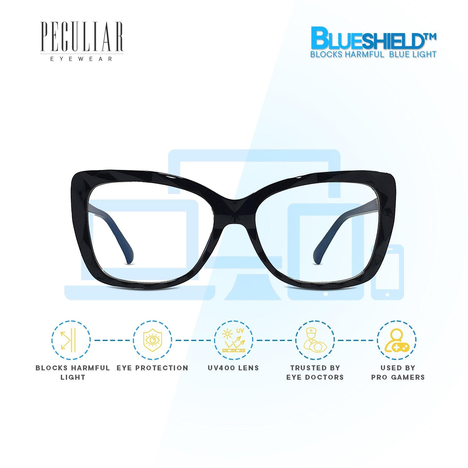 Peculiar STELLA Cat Eye Frame Anti Radiation Glasses UV400 - peculiareyewear