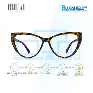 Peculiar SYLVIA Cat Eye Frame Anti Radiation Glasses  UV400 - peculiareyewear
