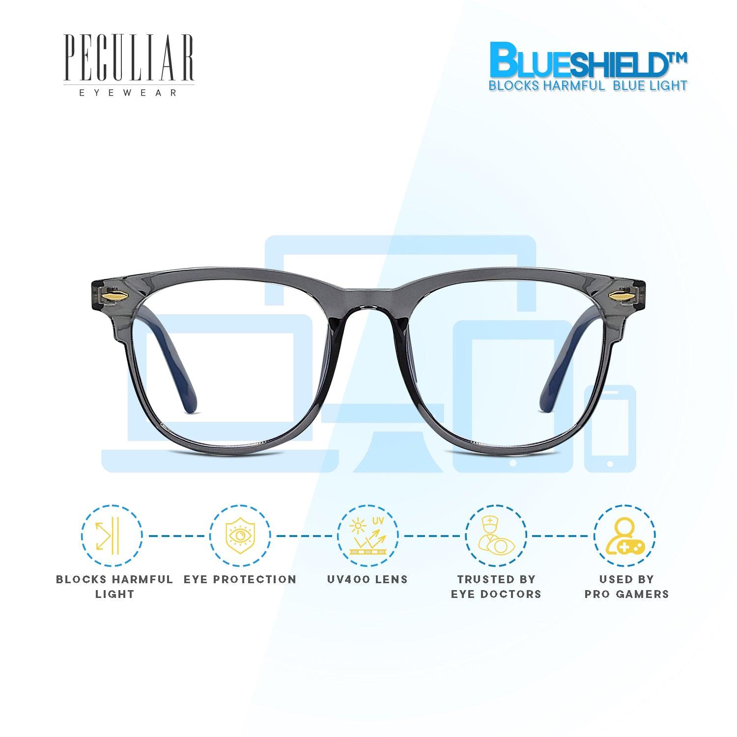 Peculiar HALE Square Anti Radiation Glasses UV400 - peculiareyewear