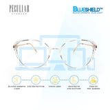 Peculiar CARA Cat's Eye Polycarbonate & Stainless Frame Anti Radiation Glasses UV400