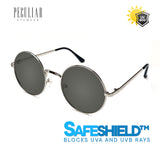 Peculiar Eyewear ELI Silver Round Metal Frame Sunglasses Shades For Men and Women
