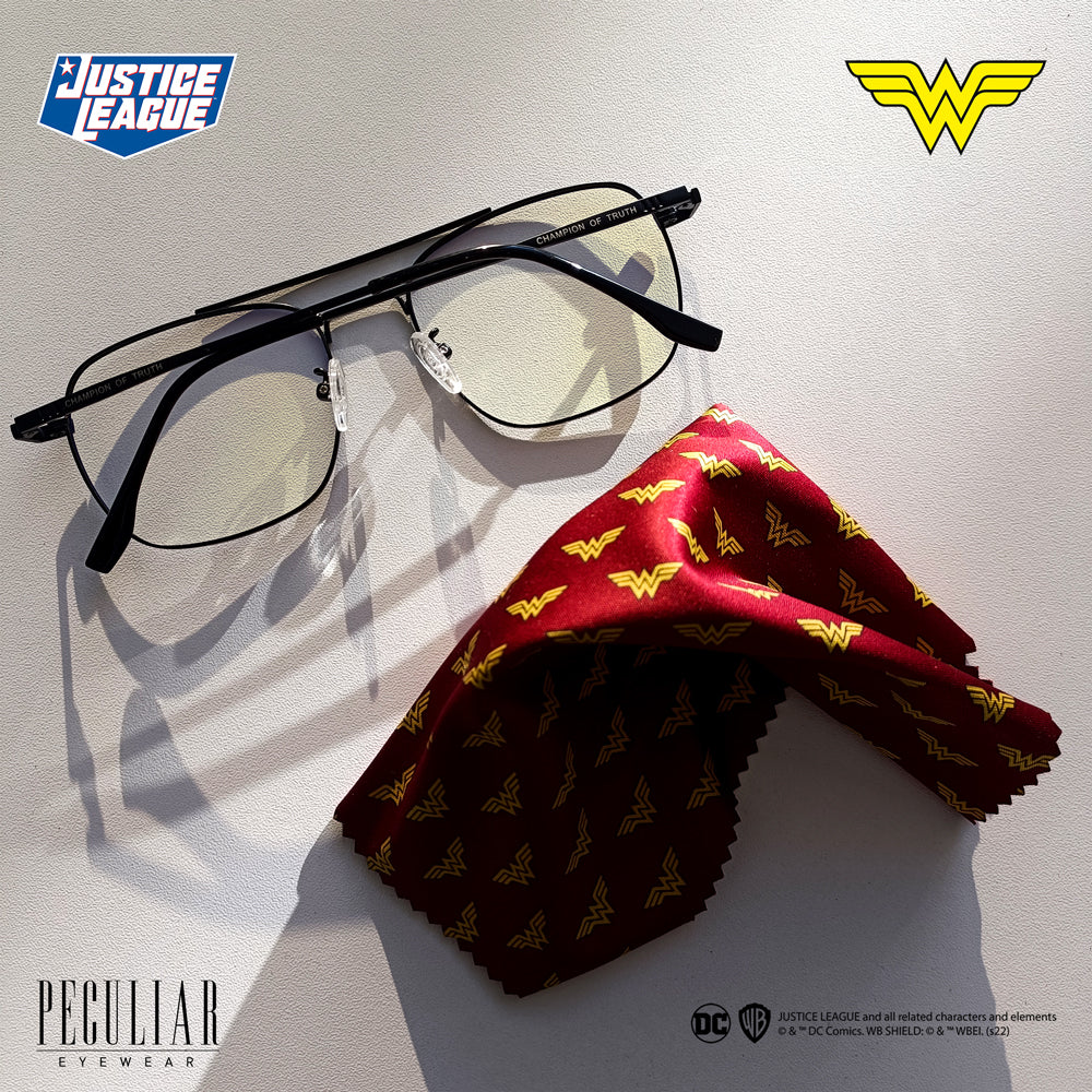 Justice League X Peculiar WONDER WOMAN Square Frame Anti Radiation Glasses UV400