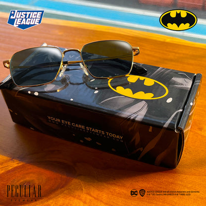 Justice League X Peculiar BATMAN Square METAL Frame Anti Radiation Glasses UV400