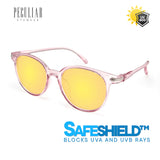 Peculiar Eyewear ANDY Pink Round Acetate Frame Sunglasses Shades For Men and Women
