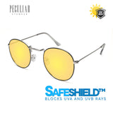 Peculiar Eyewear LOUISE BlackSilver Round Metal Frame Sunglasses Shades For Men and Women