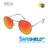 Peculiar Eyewear LOUISE BlackSilver Round Metal Frame Sunglasses Shades For Men and Women