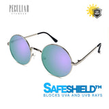 Peculiar Eyewear ELI Silver Round Metal Frame Sunglasses Shades For Men and Women