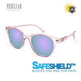 Peculiar Eyewear ANDY Pink Round Acetate Frame Sunglasses Shades For Men and Women