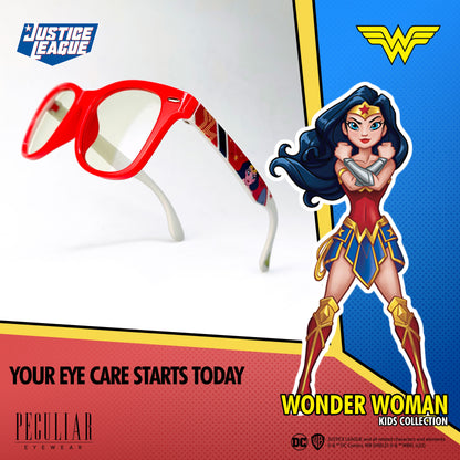Justice League X Peculiar WONDER WOMAN Kids Collection  Eyeglasses Anti-radiation Computer Eyewear